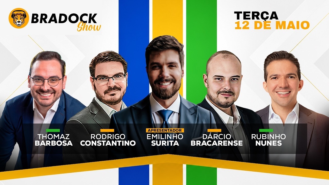 Bradock Show 12/05/26 - EMILINHO, RICARDO, CONSTA, RUBINHO NUNES, Dárcio Bracarense e Thomas Barbosa