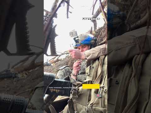 Ukrainian Combat Medic Prepares an Injection to the Sound of Enemy Shell Explosions #warinukraine