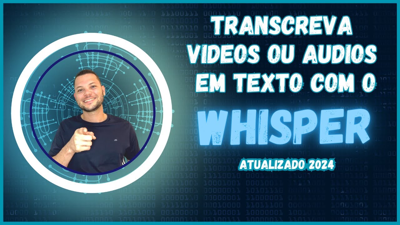 Tutorial 95 | Como transcrever áudio e vídeo com o Whisper (atualizado 2024)