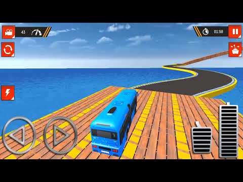 Amazing!!! Bus Mega Ramp Impossible Stunt Car Tracks Transporter Driver-Android Gameplay #4 OmGgames
