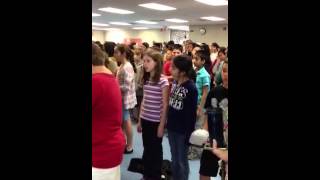 National anthem at Hollow Hills Elementary