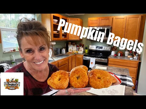 4 Ingredient Pumpkin Bagels #pumpkinpalooza