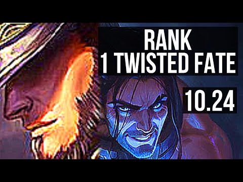 TWISTED FATE vs SYLAS (MID) | Rank 1 Twisted Fate, 65% winrate, Dominating | EUW Challenger | v10.24