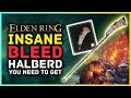 Elden Ring - INSANE Bleed Halberd You Need To Try!