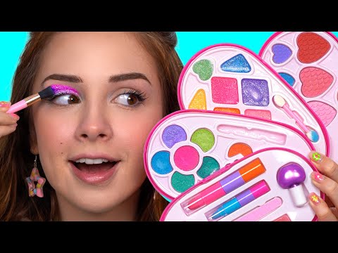 DOING My Makeup Using ONLY KIDS MAKEUP *mega fail*