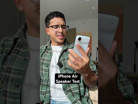 iPhone Air Speaker Test!