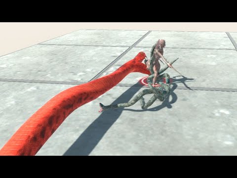 TITANOBOA & 4 GREEN ANACONDA vs EVERY UNIT   Animal Revolt Battle Simulator