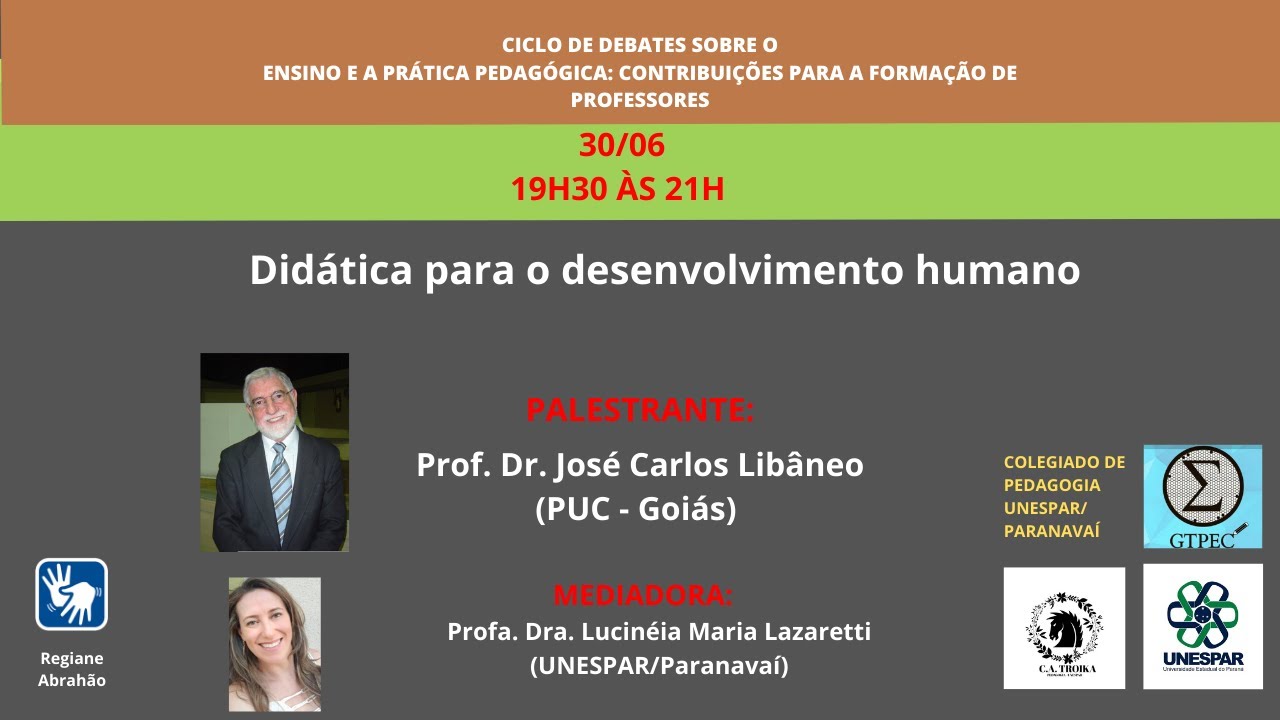 DIDÁTICA PARA O DESENVOLVIMENTO HUMANO - LIBÂNEO