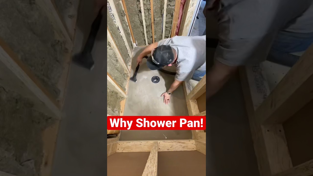 Why prefab shower pans are awesome! #shorts #youtubeshorts #diy