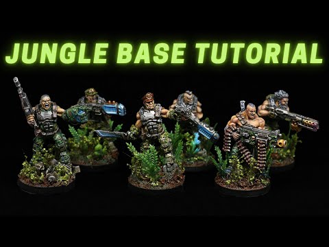 How to make Jungle Base for your miniatures in 5 minutes - TUTORIAL!