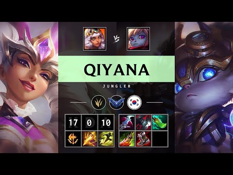 Qiyana Jungle vs Poppy - KR Diamond Patch 25.09
