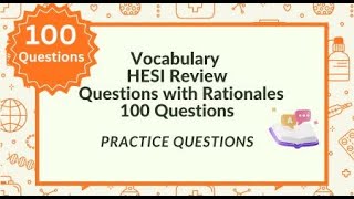 HESI A2 Vocabulary Practice Test 2025 & 2026 Must-Know Words to Pass the HESI Exam Fast
