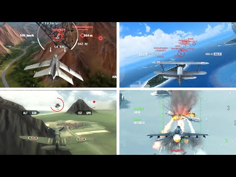 Top 10 Air Combat Games For Android 2025 | High Graphics