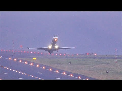 ROCKET TAKEOFF Iberia CRJ 1000 At Madeira Airport