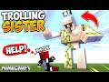 I Secretly Trolled My SISTER with MORPH MOD in Minecraft