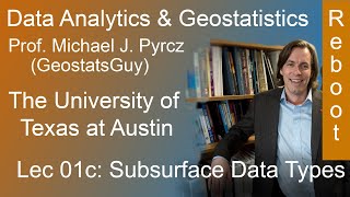 1c Data Analytics: Subsurface Data Types