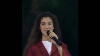 Celine Dion singing &quot;Up Where We Belong&quot; (1984)