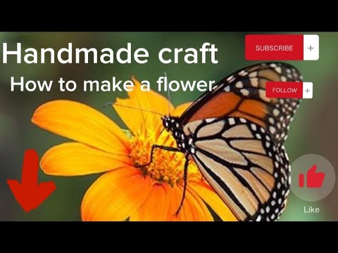 Handmade flowers craft |make your own designs |how to make a handmade flower