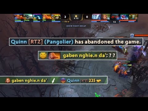 Quinn Rage Quit after getting solo killed by rank 400 SEA player