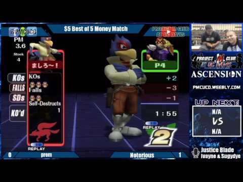 "Ascension 10/1/16" - prem (Falco) v. Notorious (CF) - $5 Money Match