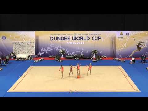 FIG RG Dundee World Cup 2015 - Belarus - 6 clubs + 2 hoops