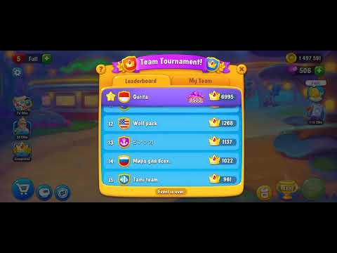 Fishdom Team Tournament First Place March 6 2023