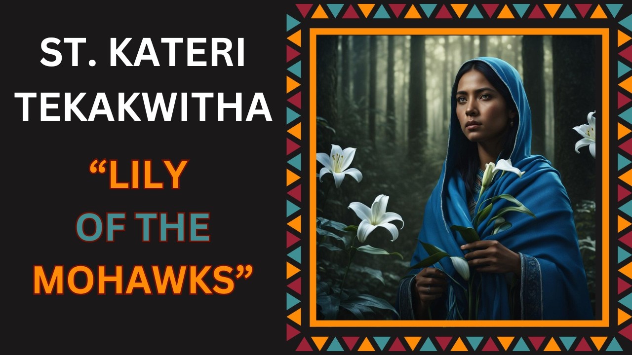 KATERI TEKAKWITHA, First Native American Woman Saint, "Lily of the Mohawks"