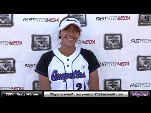 2024 Ruby Warren Committed Howard University Third Base Softball Skills Video - Ca Grapettes Medina
