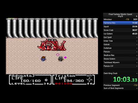 Final Fantasy: Mystic Quest Any% in 2:18:07
