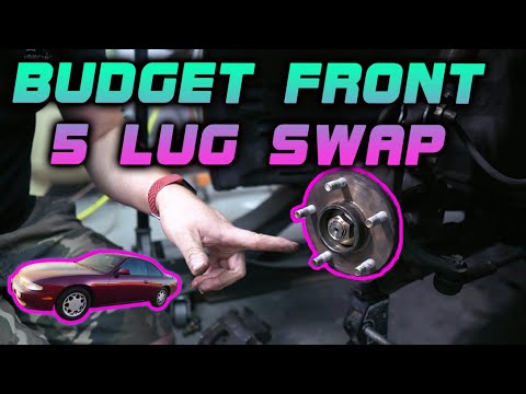 Budget 5 Lug Conversion on a 240sx Nissan