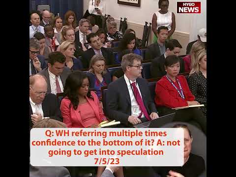 Q: WH referring multiple times confidence to the bottom of it? A: not going to get into speculation