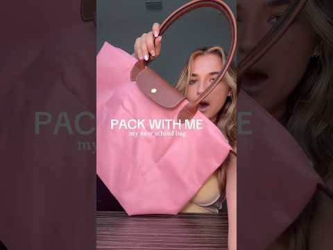 pack my new school bag w me!! #packwithme #vlog #longchamp