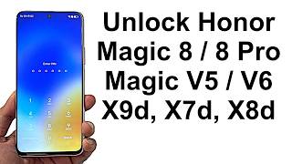 Forgot Password - How to Unlock Honor Magic 8 Pro, Magic V5, MagicPad 3, X7d 5G, X9d 5G etc