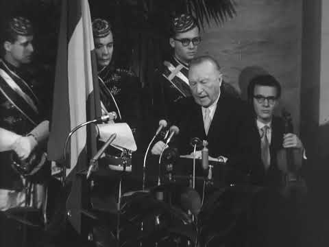 Die #saar wird #deutsch #Deutschland im Jahre 1957.  #regierung #Bundesrepublik #kanzler #history