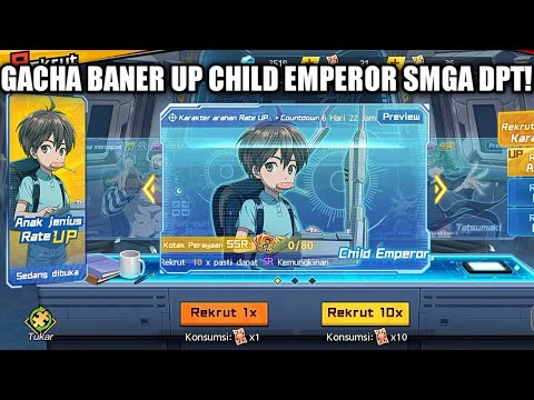 GACHA CHILD EMPEROR MUMPUNG LG RATE UP SIAPA TAU DPT!!! One Punch Man The Strongest Man