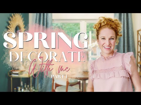 Spring Clean and Decorate with Me  + Mid-Century Modern Dining Room Makeover