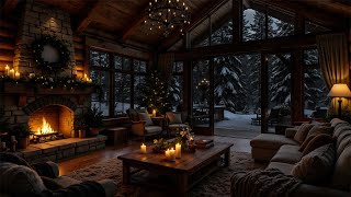 Fall Asleep In 5 Minutes • Relaxing Holiday Ambience With Fireplace Sounds For Deep Sleep