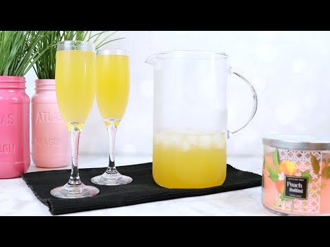 A Peach Bellini Pitcher for Sunday Brunch