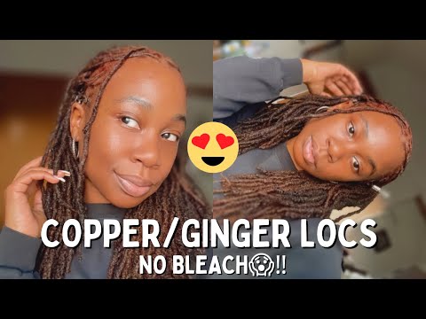 HOW TO DYE LOCS WITHOUT BLEACH | No damage and easy...