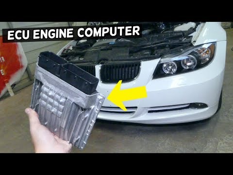 HOW TO REMOVE AND REPLACE ENGINE ECU ON BMW E90 E91 E92 E93
