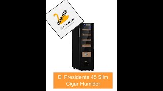 Klarstein el presidente 45 slim review - Humidor review - winedor setup - Boveda - cigar club uk