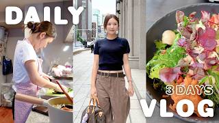 【日常vlog】ハプニングから始まるひよんのリアルな3日間🎃🤎｜秋のヘルシー自炊・丸の内ランチ・ジム/英会話