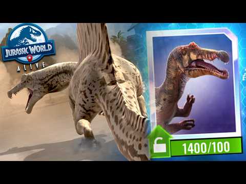 THIS SPINOSAURUS IS IN A JURASSIC GAME?!? - Jurassic World Alive