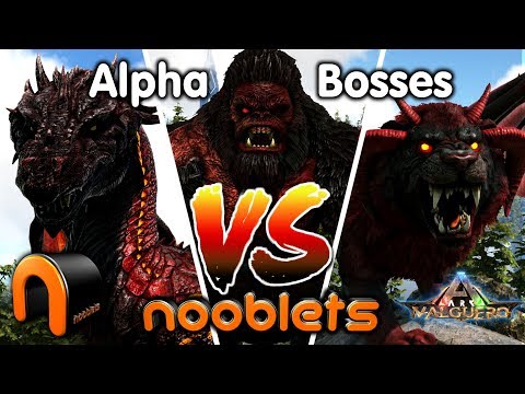 ARK Valguero 3 ALPHA BOSS Vs Nooblets FIGHT LIVE!