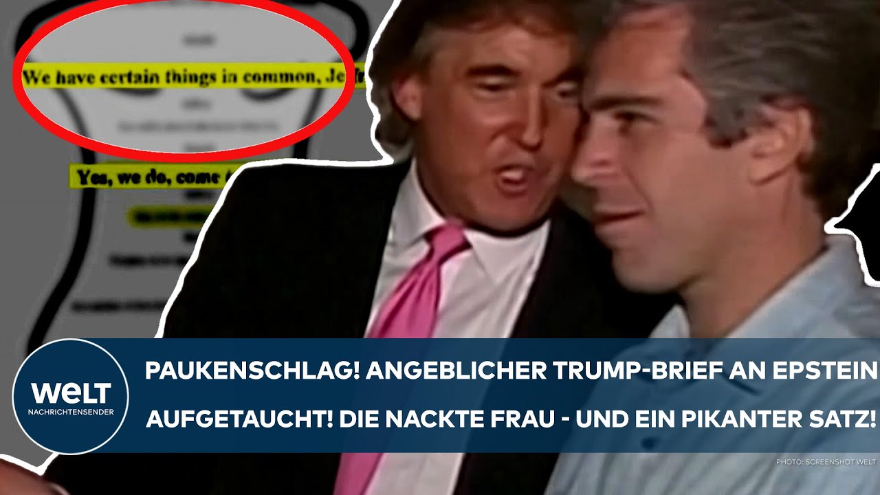 TRUMP: Paukenschlag! Angeblicher Brief an Epstein aufgetaucht! Die nackte Frau - ein pikanter Satz!