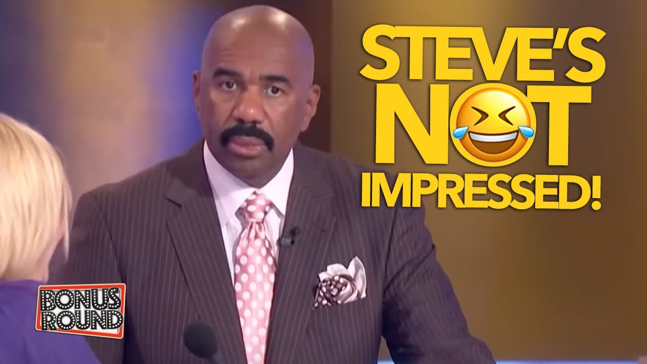 Steve Harvey's Not Impressed With These Family Feud Answers