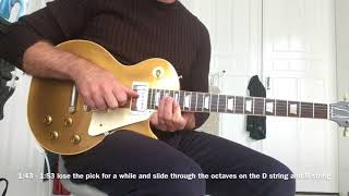 She&#39;s a Woman (live 1974) - Jeff Beck - Guitar cover and lesson