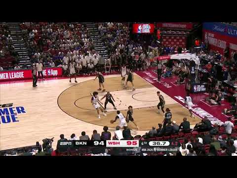 Bub Carrington Hits CLUTCH 3 in Vegas! 👌 | 17 PTS to Seal Wizards Win | #nba2ksummerleague #nba