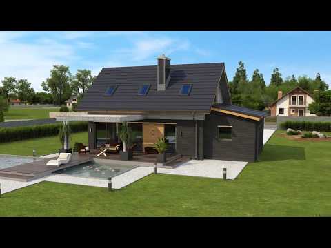 Проект мансардного дома Z227 с гаражом от Z500