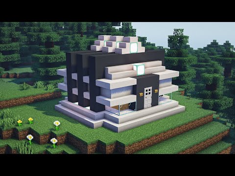 Minecraft | How To Build A Modern House Tutorial | CODE: #19
